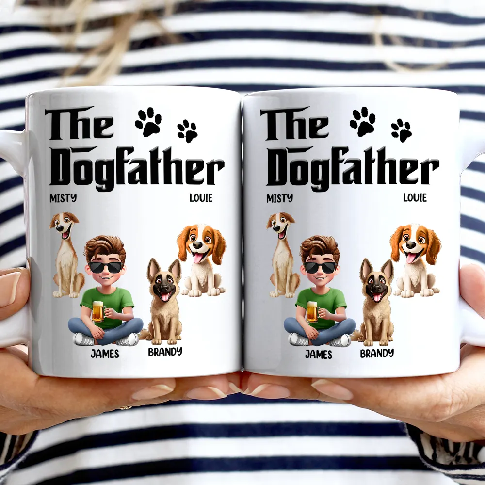 The Dogfather 3D Pet Lover - Personalized Mug - Image 3