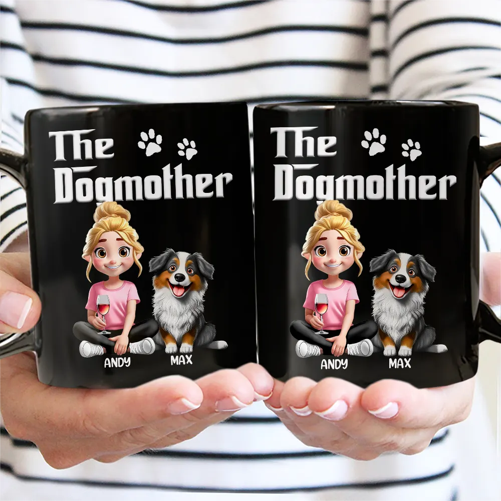 The Dogfather 3D Pet Lover - Personalized Mug - Image 4