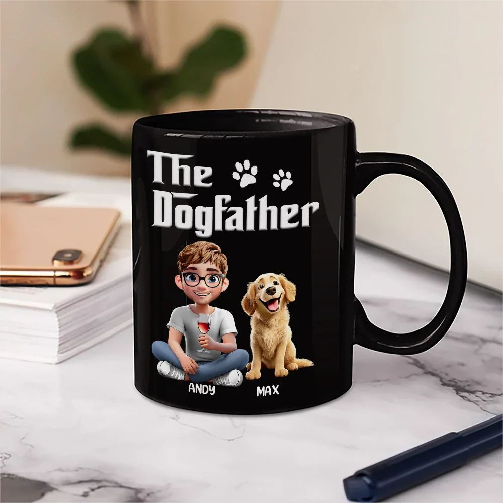 The Dogfather 3D Pet Lover - Personalized Mug - Image 6