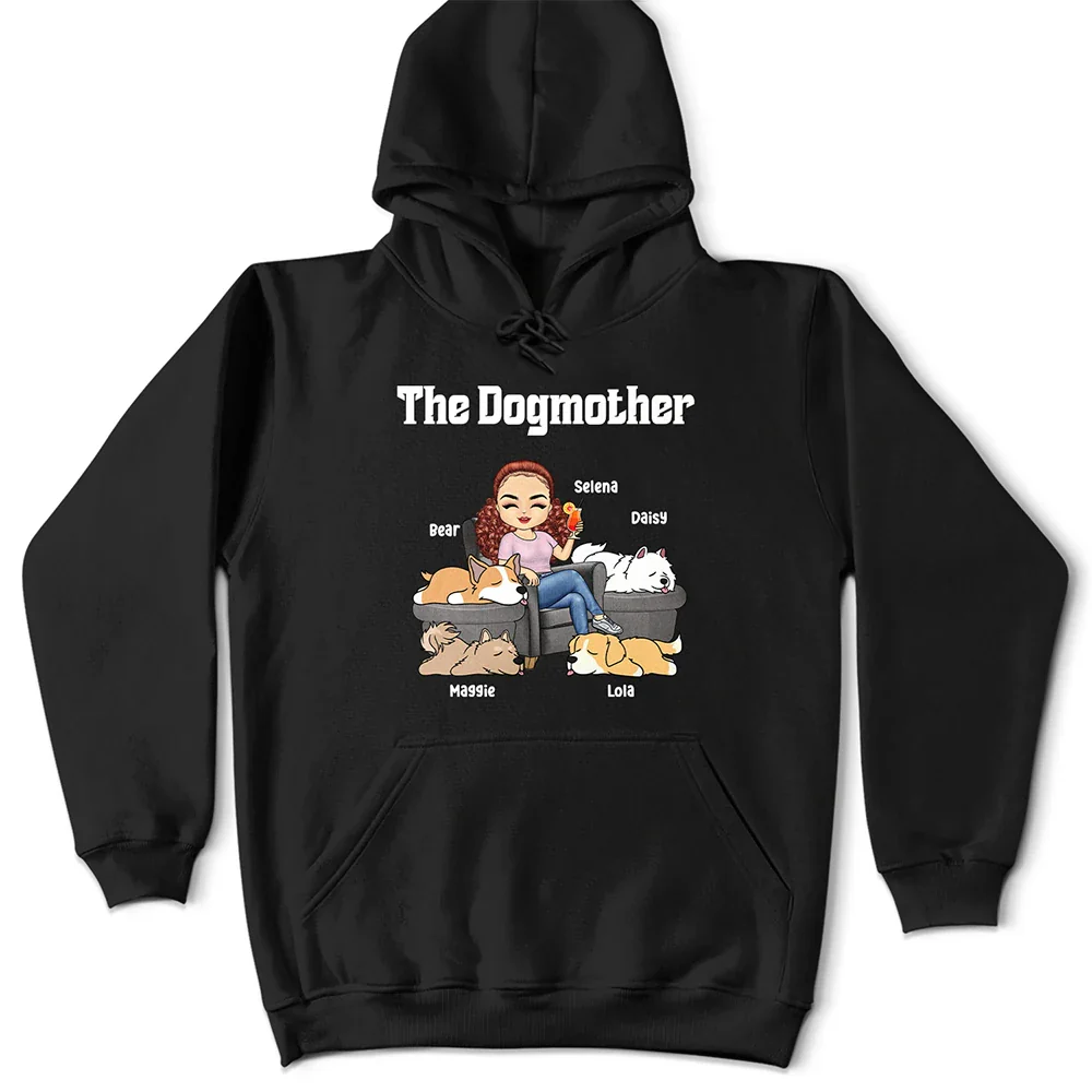 The Dogfather Dogmother - Personalized T Shirt - Image 4
