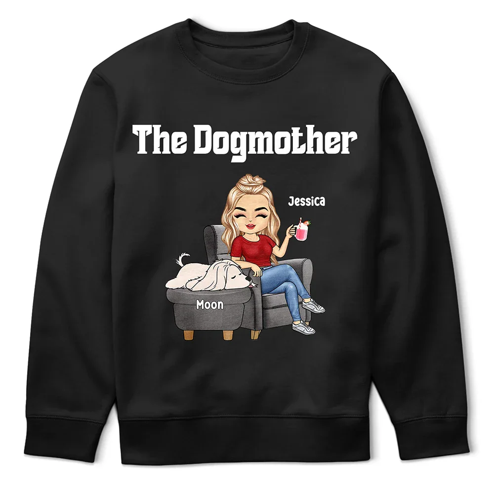 The Dogfather Dogmother - Personalized T Shirt - Image 5
