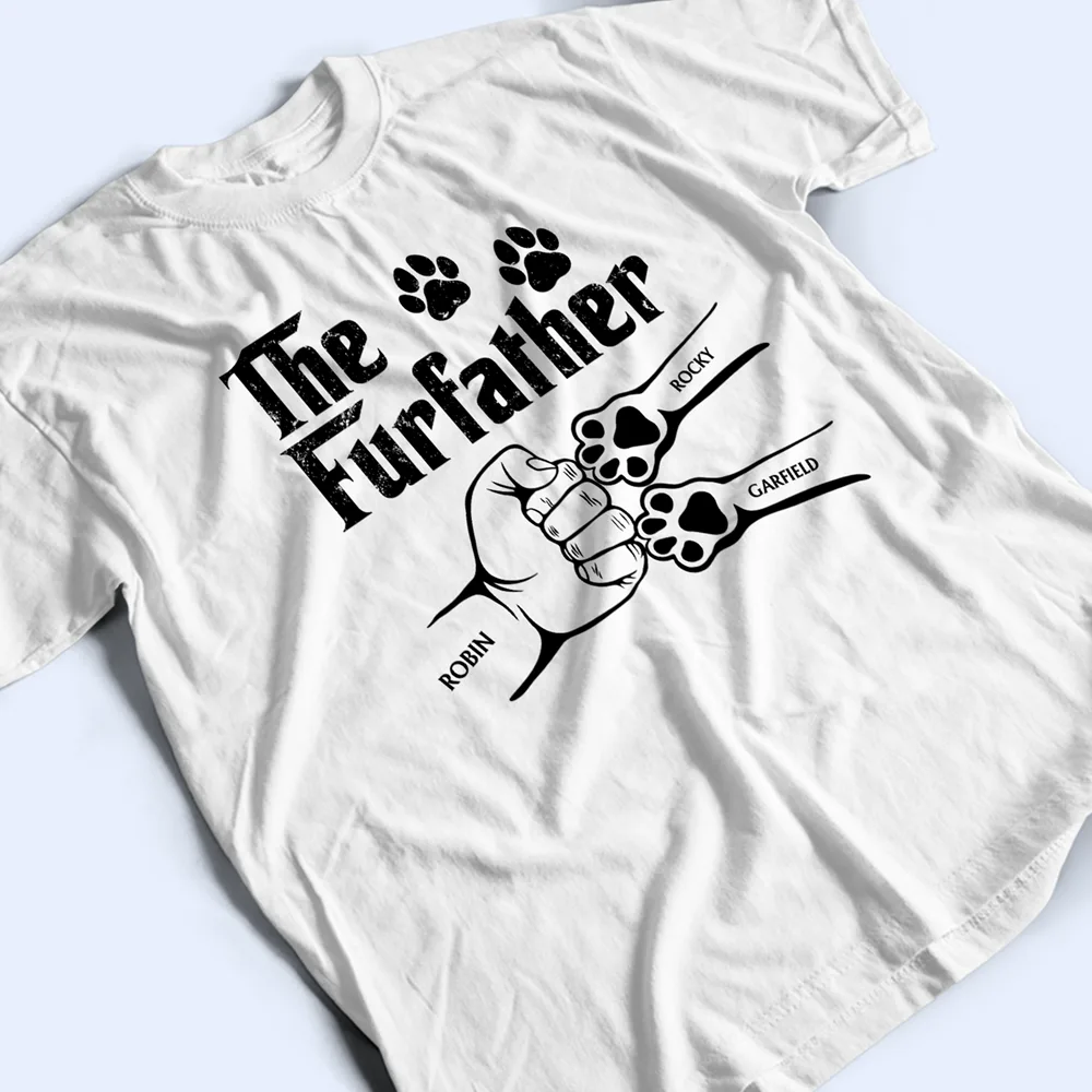 The Dogfather Hand Punch - Personalized T Shirt - Image 5