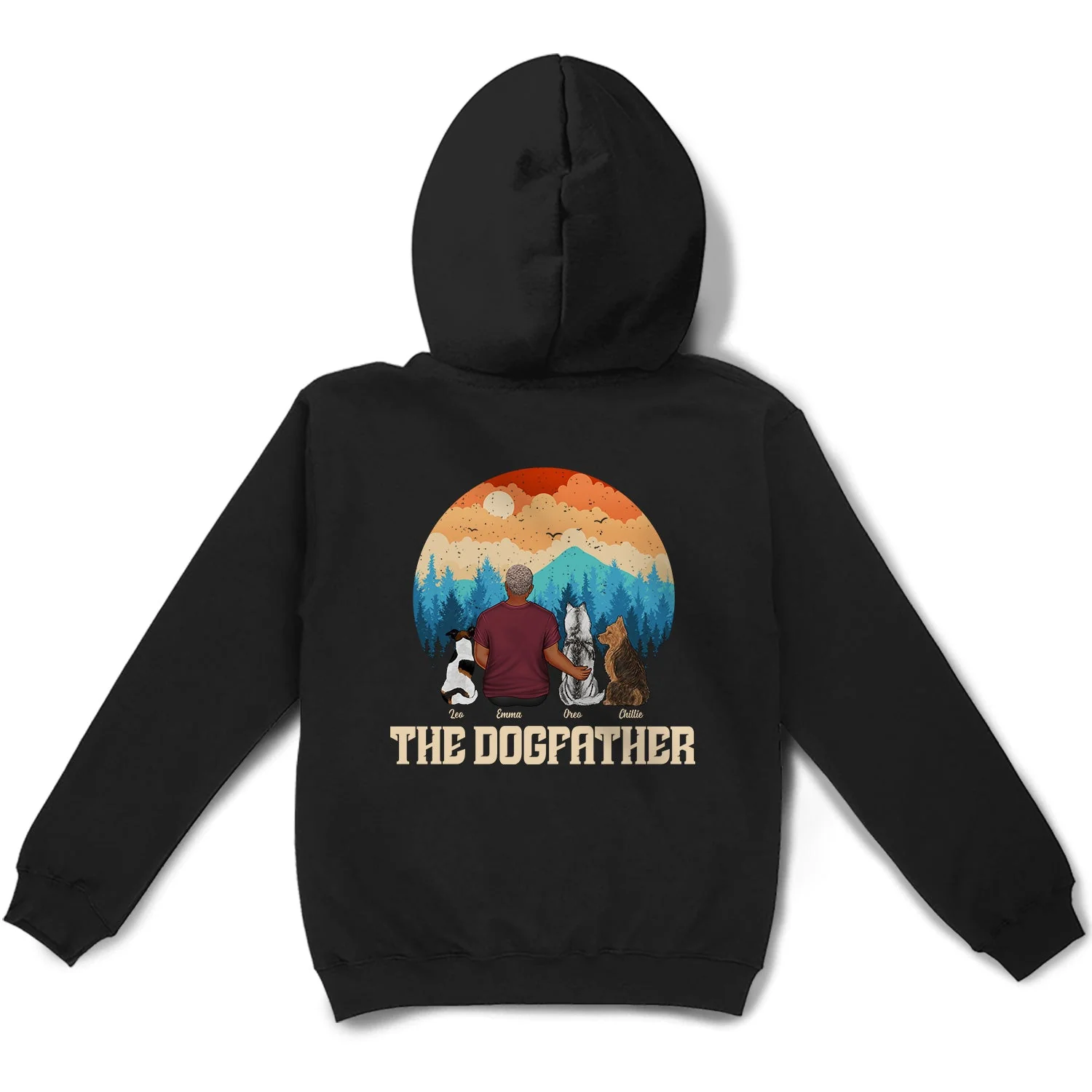 The Dogfather - Personalized T Shirt - Image 4