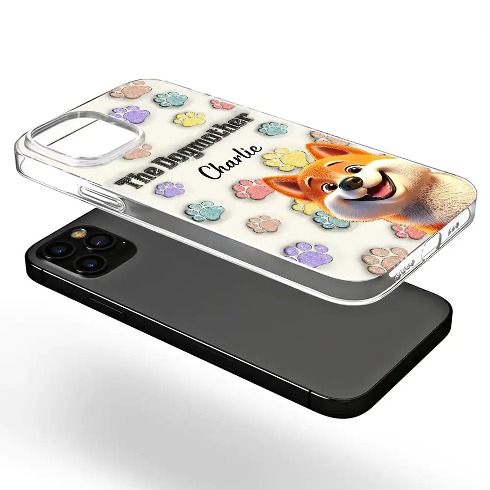 The Dogmother Dogfather Cute Dog - 3D Inflated Effect Printed, Personalized Clear Phone Case - Image 5