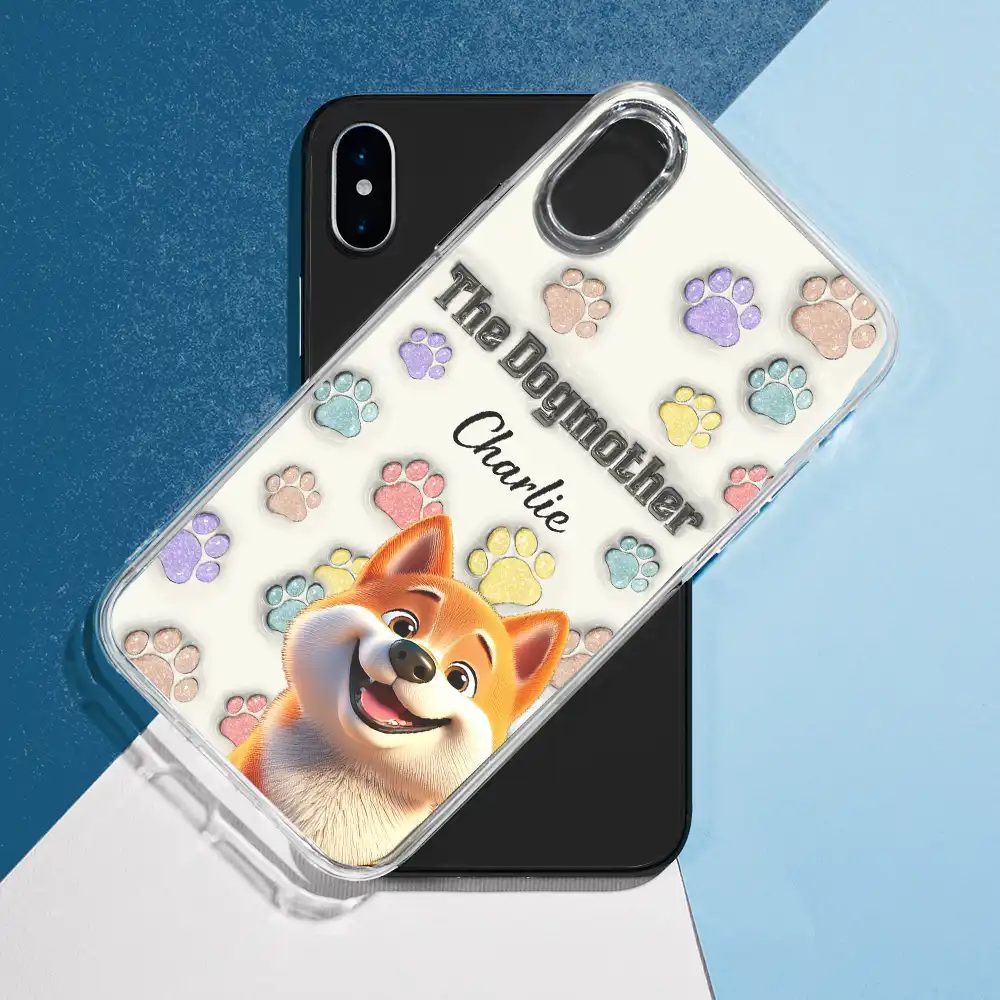 The Dogmother Dogfather Cute Dog - 3D Inflated Effect Printed, Personalized Clear Phone Case - Image 7