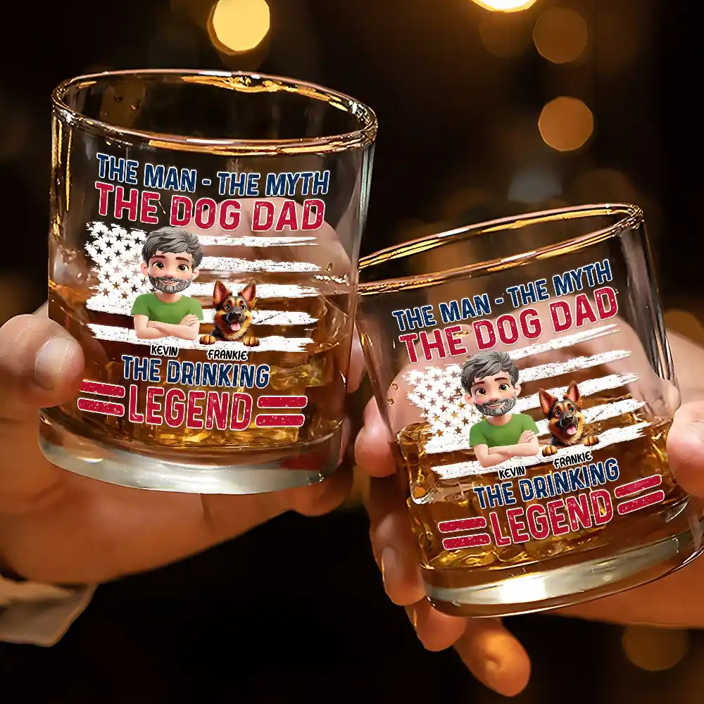 The Drinking Legend - Personalized Whiskey Glass - Image 3