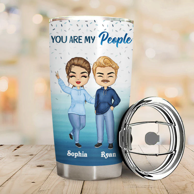 The Fun Laughter & Dislike Of The Same People We Share Made Us Friends Office Worker - Personalized Custom Tumbler - Image 2