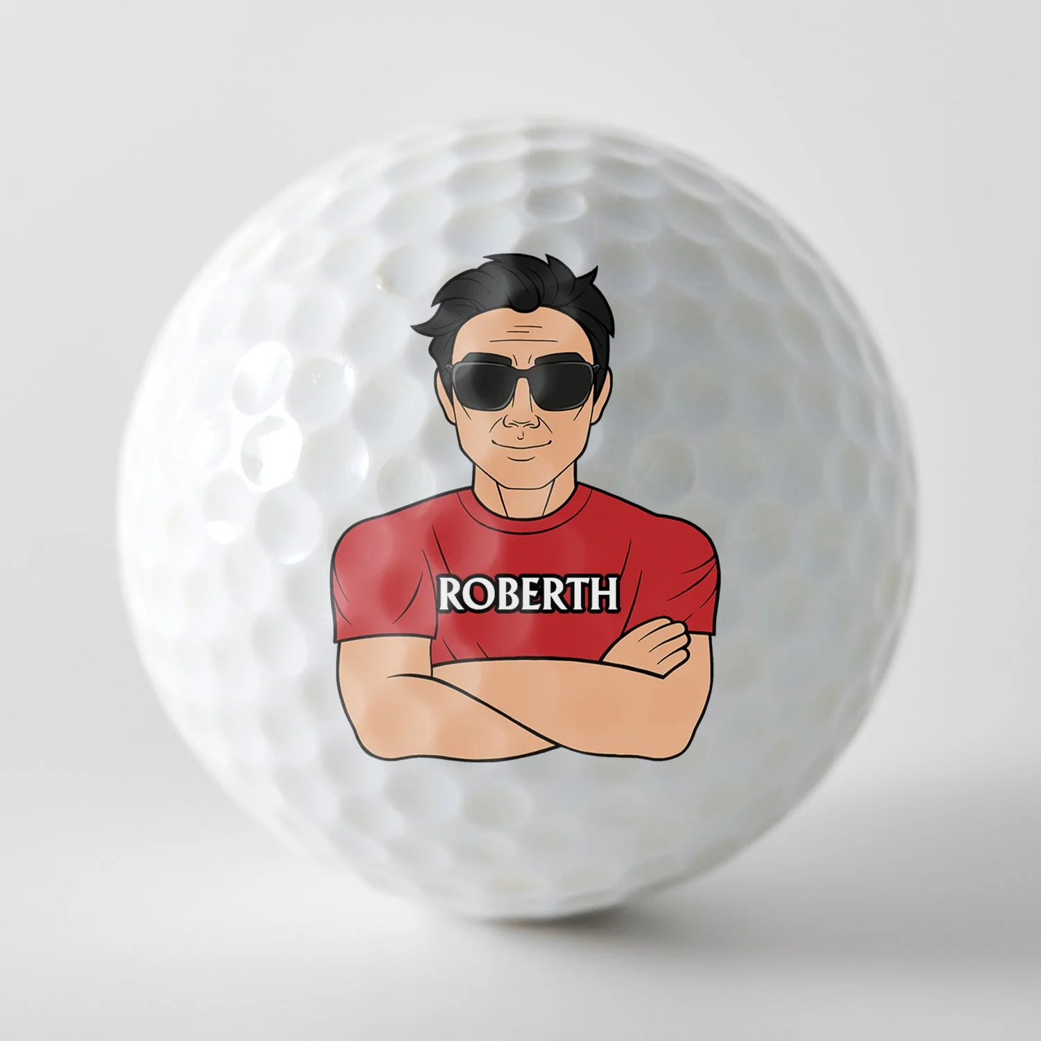 The Golf Father - Gift For Dad, Father, Grandpa, Golfer, Golf Lover - Personalized Golf Ball - Image 3