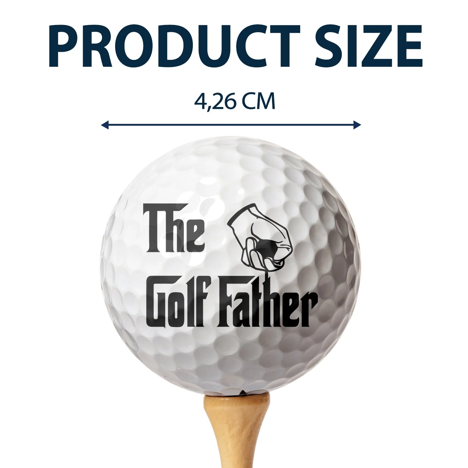 The Golf Father - Gift For Dad, Father, Grandpa, Golfer, Golf Lover - Personalized Golf Ball - Image 4