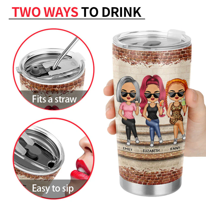 The Greatest Gift Our Parents Gave Us Was Each Other Family Sibling - Gift For Sisters And Brothers - Personalized Custom Tumbler - Image 4