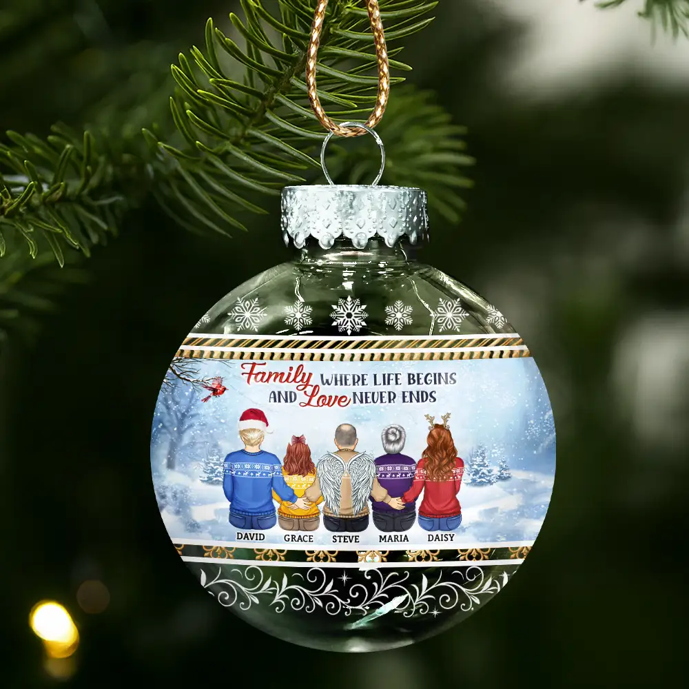 The Greatest Gift Our Parents Gave Us Was Each Other - Personalized Ball Ornament - Image 3