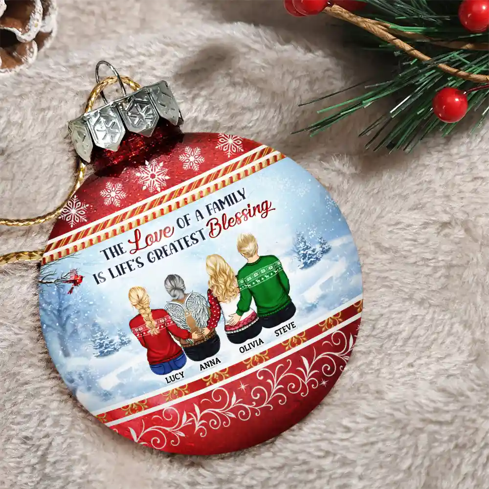 The Greatest Gift Our Parents Gave Us Was Each Other - Personalized Ball Ornament - Image 4