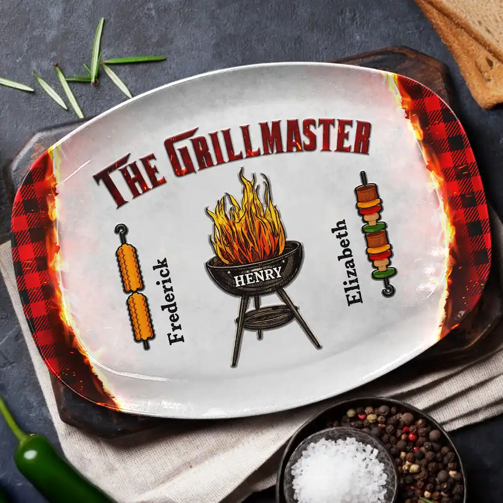 The Grillfather - Personalized Plate - Image 2
