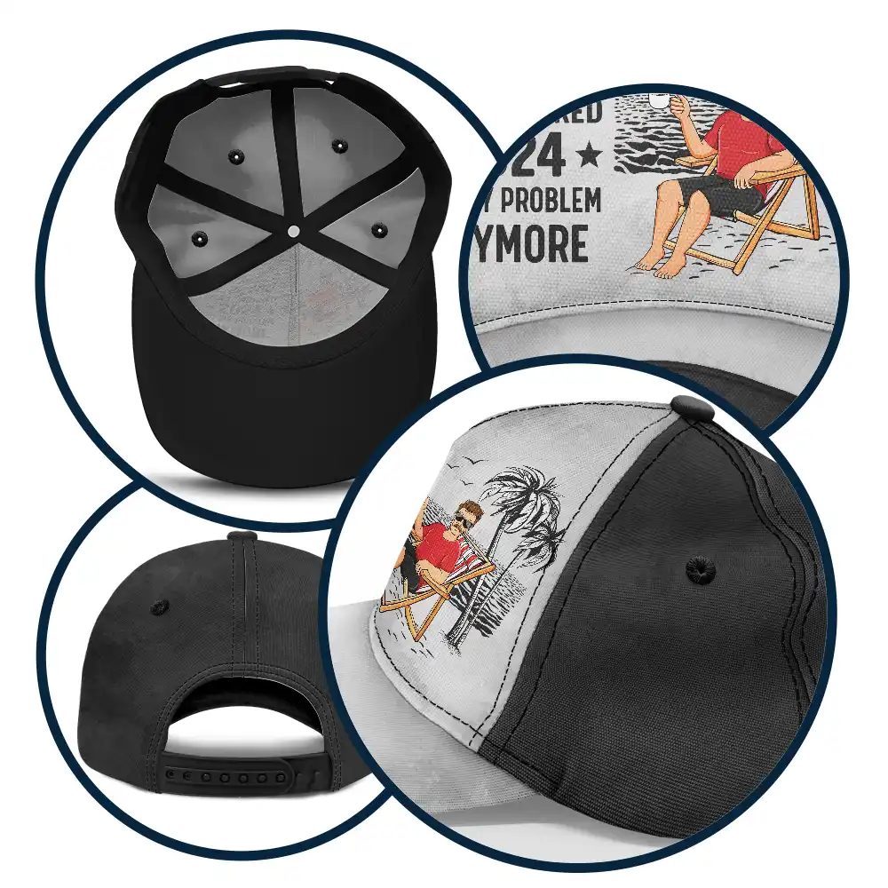 The Legend Has Retired Not My Problem Anymore - Personalized Classic Cap - Image 5