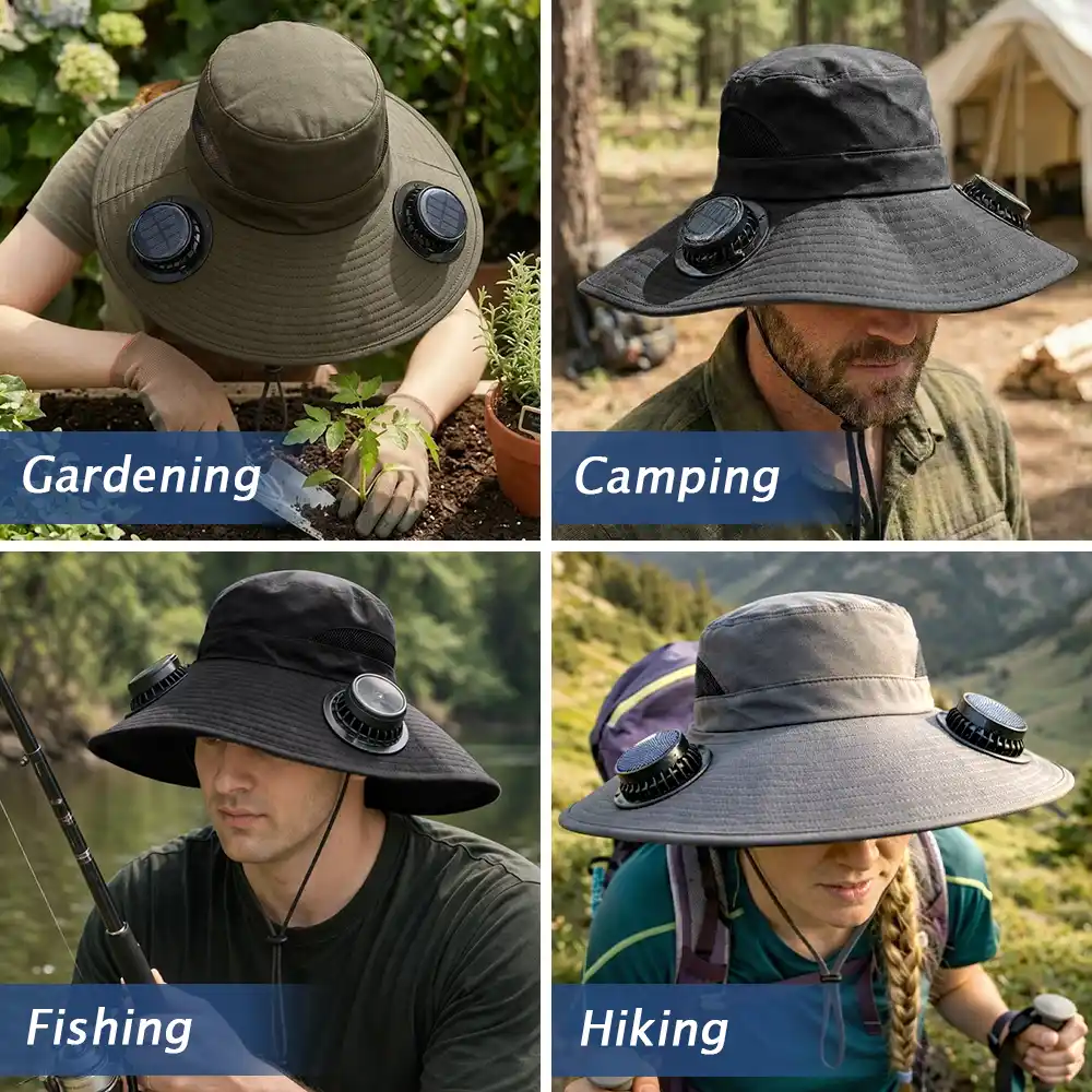 The Legend Has Retired Not My Problem Anymore - Personalized Solar Fan Hat - Image 6