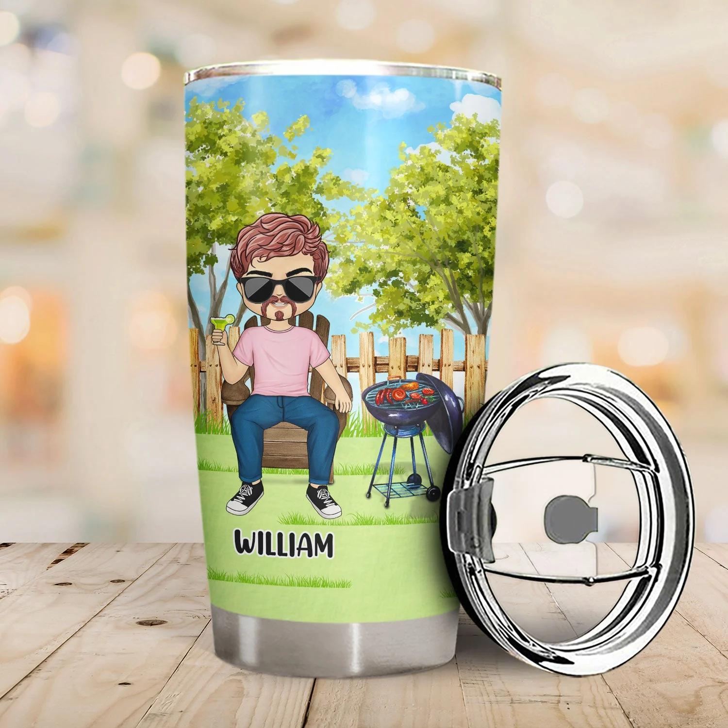 The Legend Has Retired - Retirement Gift - Personalized Custom Tumbler - Image 2