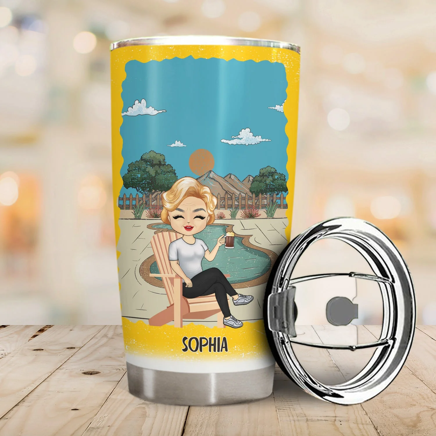 The Legend Has Retired Retirement Schedule - Gift For Grandpa, Grandma - Personalized Custom Tumbler - Image 2