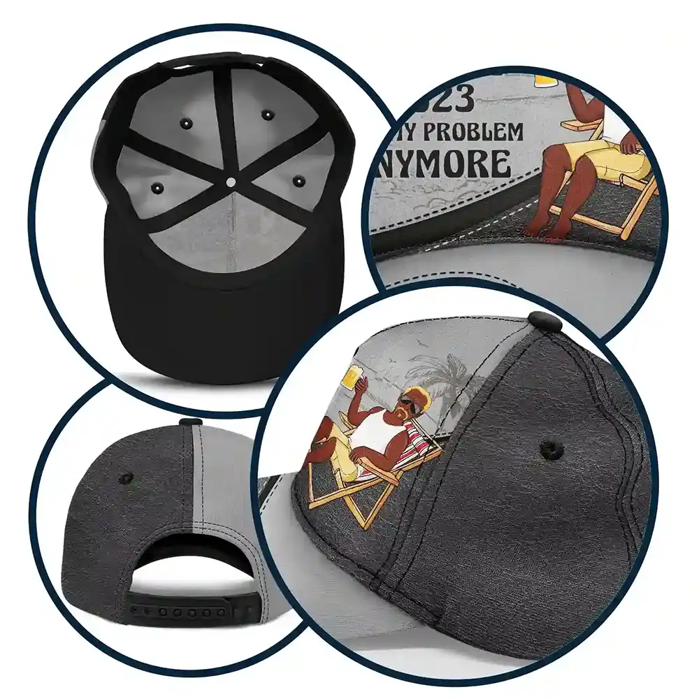 The Legend Has Retired Vintage - Personalized Classic Cap - Image 6