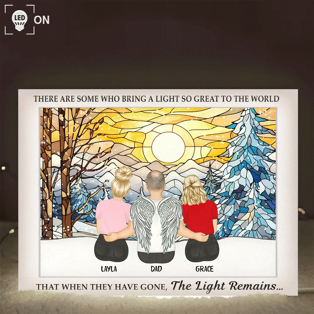 The Light Remains - Personalized Custom Shaped Light Box - Image 2