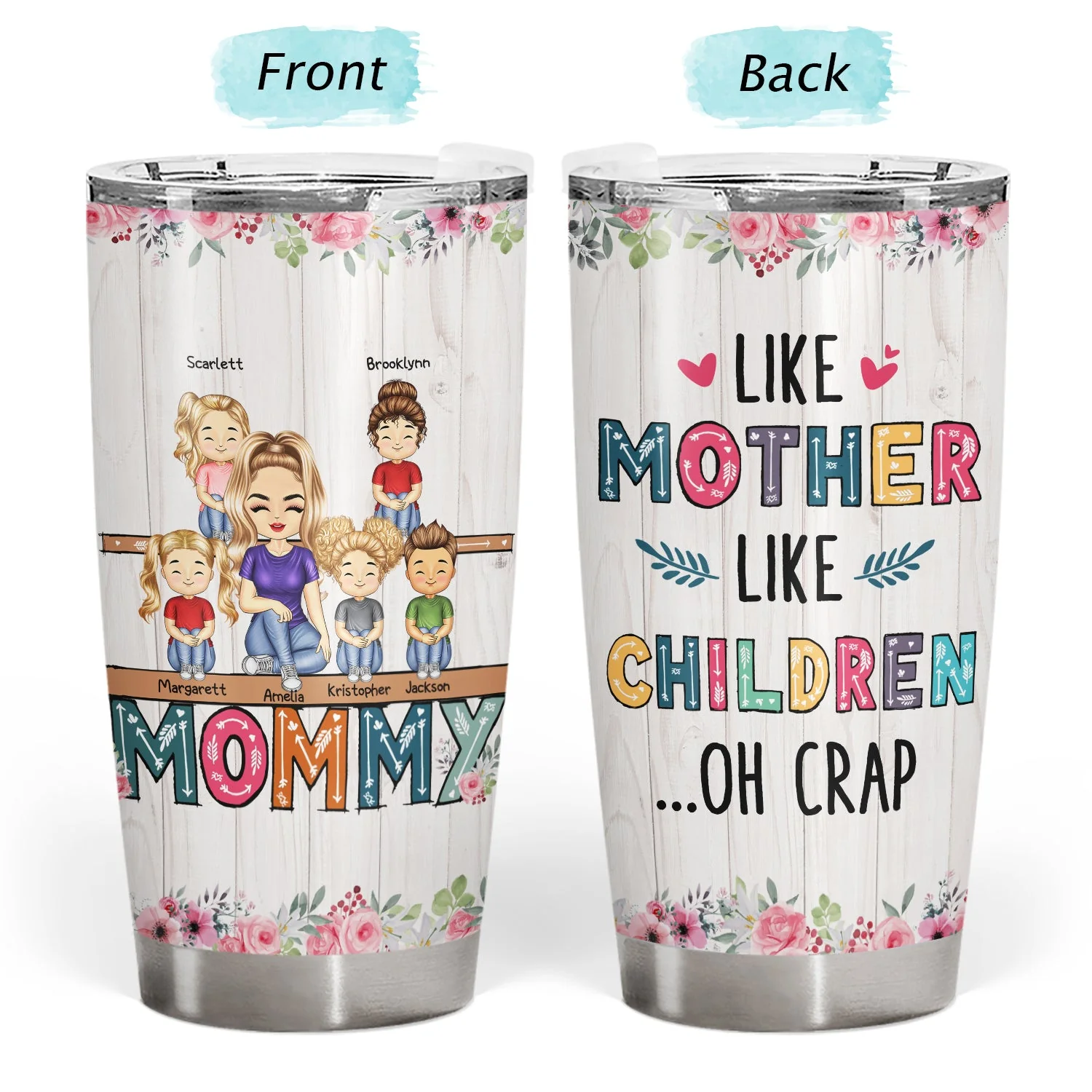 The Love Between A Mother & Daughters Sons Is Forever - Birthday, Loving Gift For Mom, Mother, Grandma, Grandmother - Personalized Custom Tumbler - Image 3