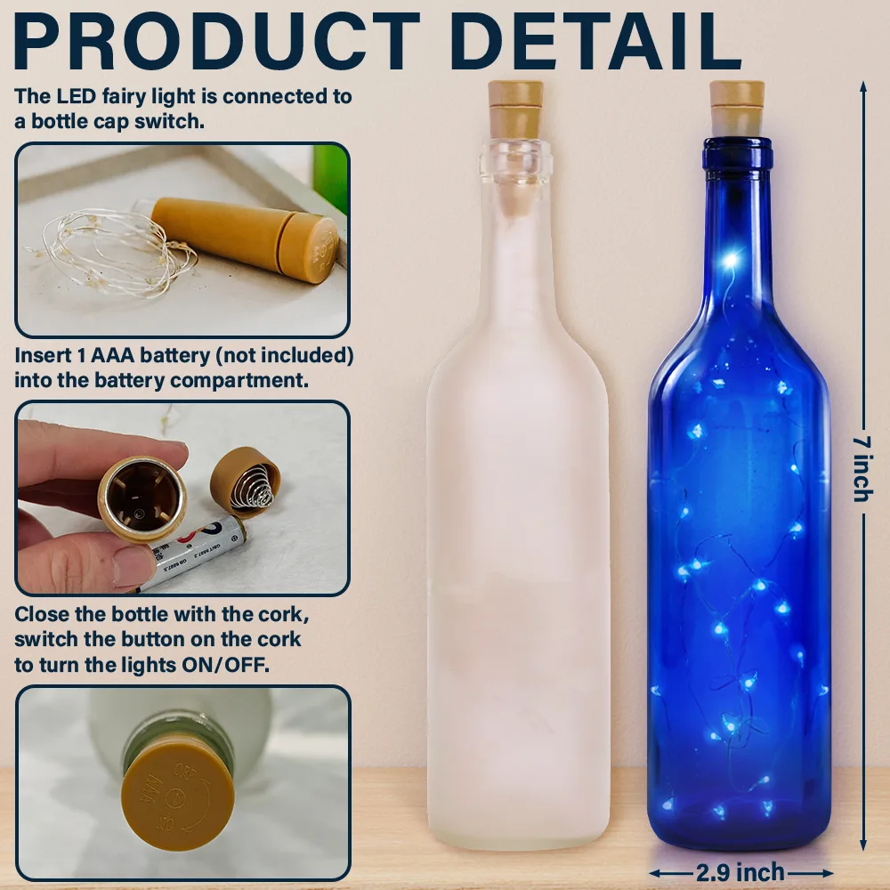 The Love Between A Mother & Her Daughters Sons - Personalized Bottle Light - Image 5