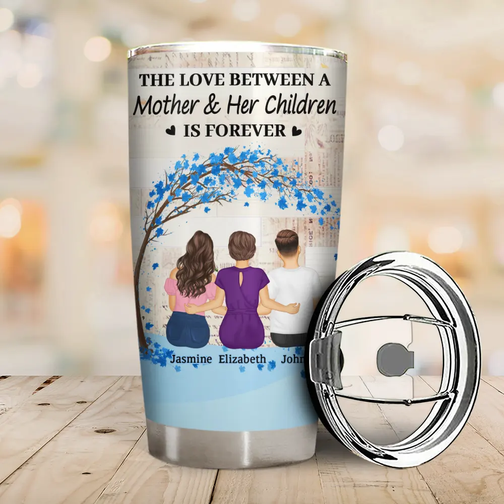 The Love Between A Mother & Her Daughters Sons - Personalized Tumbler - Image 2