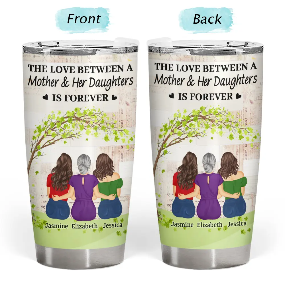 The Love Between A Mother & Her Daughters Sons - Personalized Tumbler - Image 3