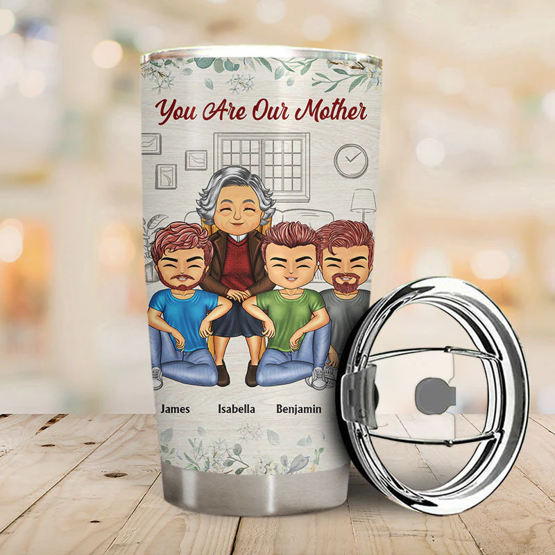 The Love Between Mother & Daughters Is Forever - Mother Gift - Personalized Custom Tumbler - Image 2