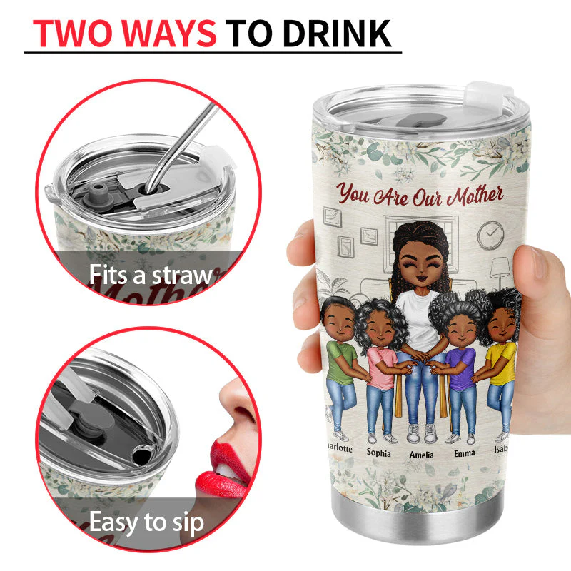 The Love Between Mother & Daughters Is Forever - Mother Gift - Personalized Custom Tumbler - Image 4