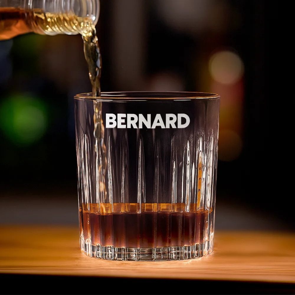 The Man The Myth The Legend - Personalized Rocks Whiskey Glass - Image 3