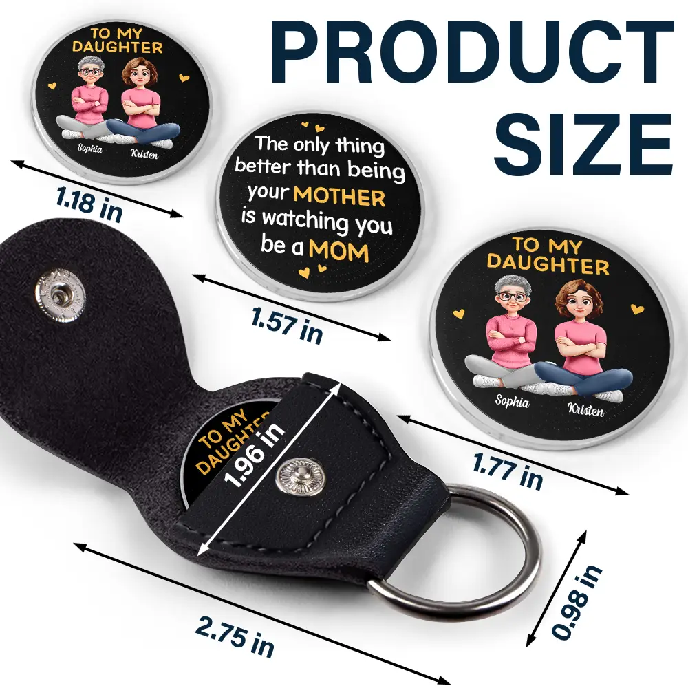 The Only Thing Better Than Being Your Father - Personalized Leather Pocket Hug - Image 5