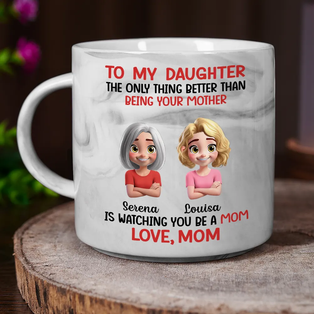 The Only Thing Better Than Being Your Mother Father - Personalized Marble Mug - Image 4