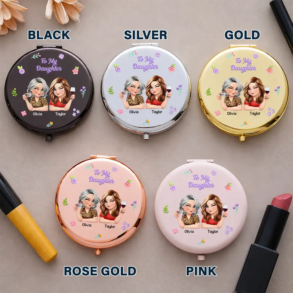 The Only Thing Better Than Being Your Mother - Personalized Compact Mirror - Image 4