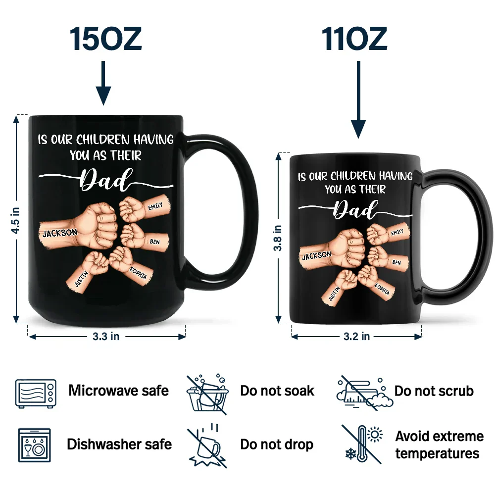 The Only Thing Better Than Having You As My Husband - Personalized Black Mug - Image 4