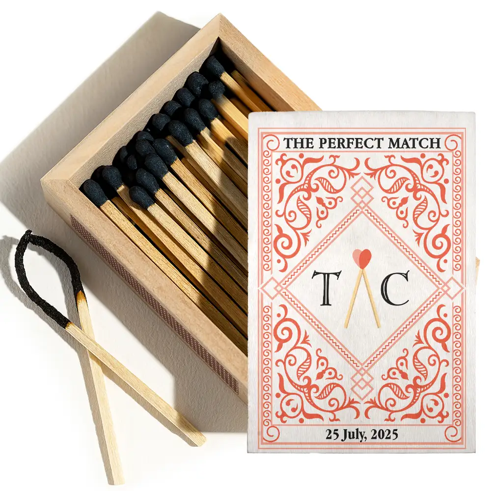 The Perfect Match - Personalized Wooden Matchbox - Image 3