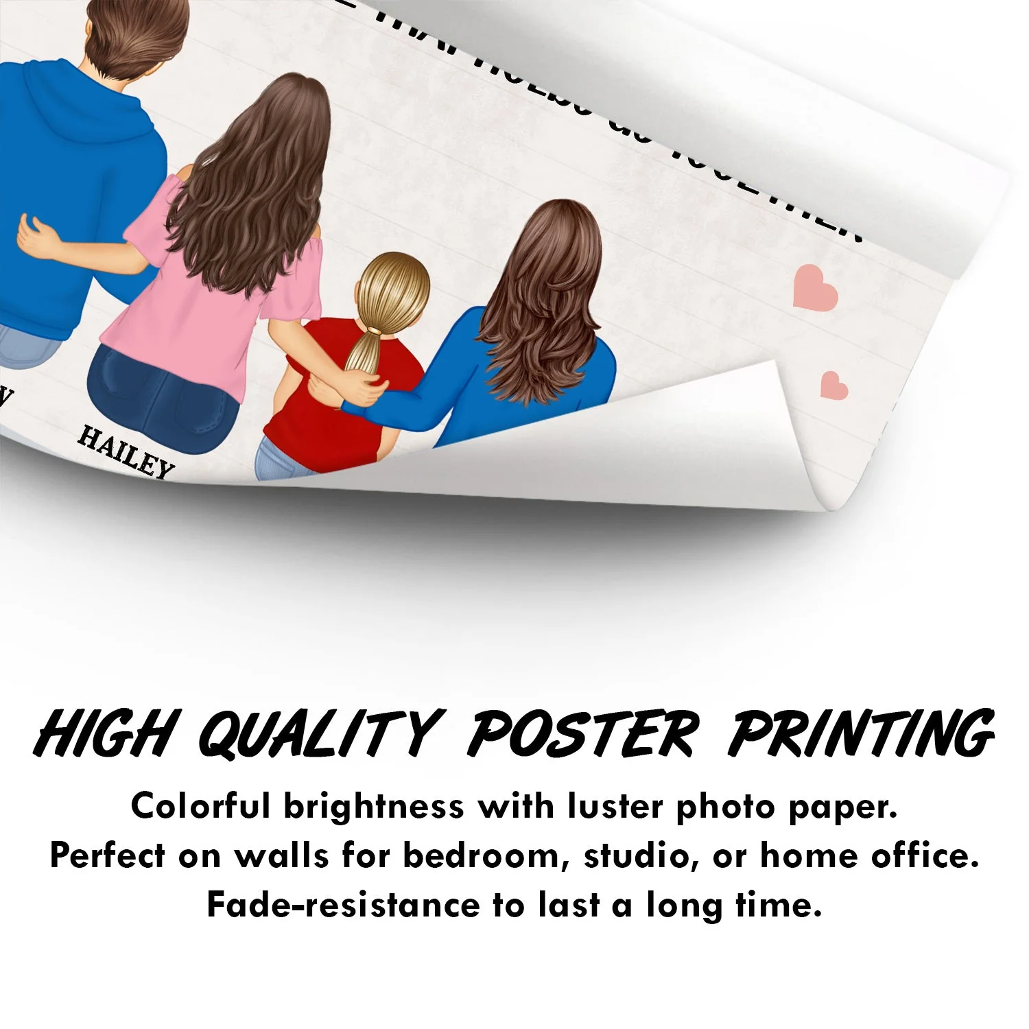 The Piece That Holds Us Together - Gift For Mom, Mother, Grandma - Personalized Poster - Image 3