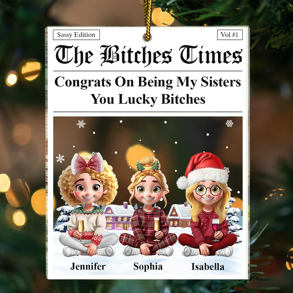 The Times Congrats On Being My Bestie - Personalized Custom Shaped Acrylic Ornament - Image 3