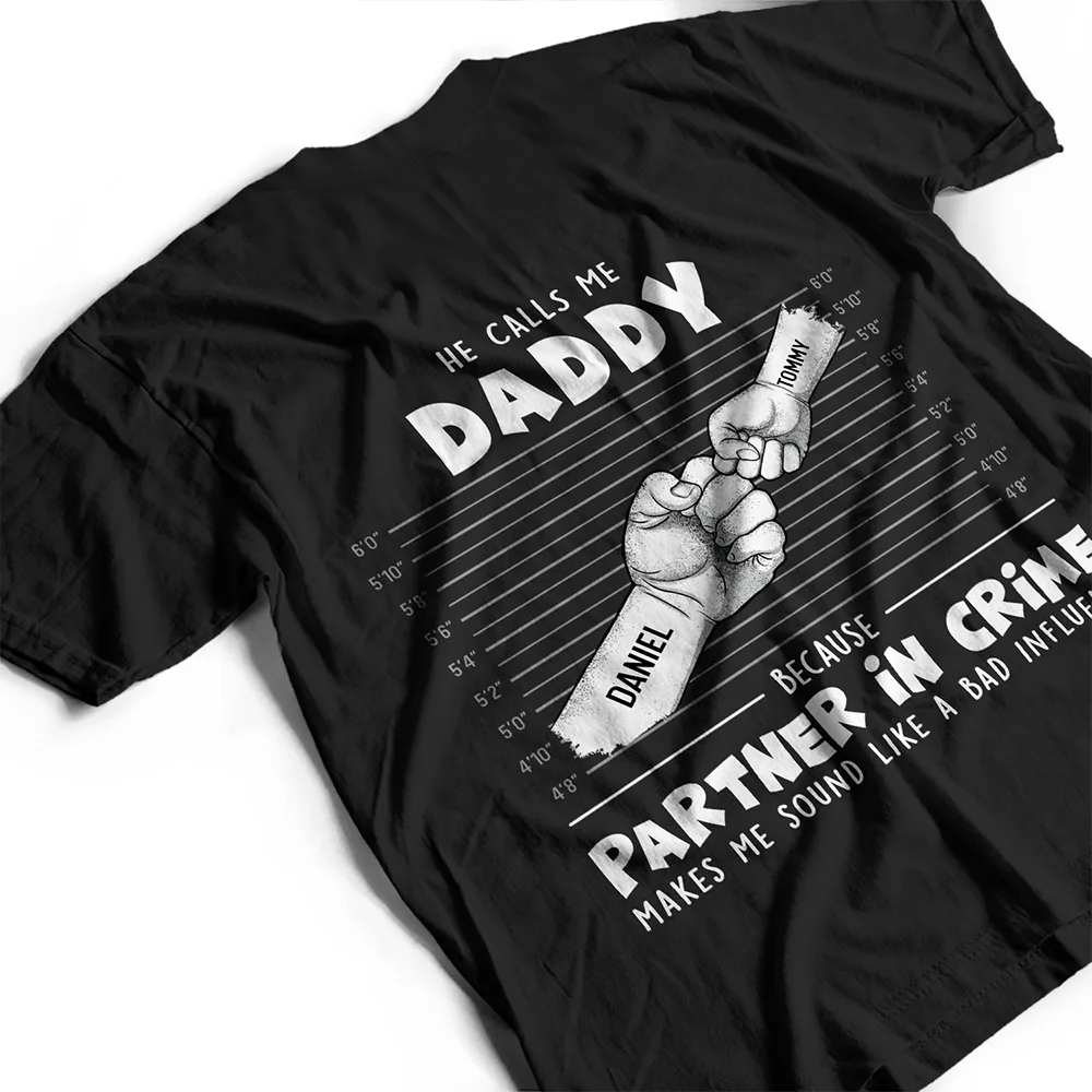 They Call Me Grandpa Because Partner In Crime Makes Me Sound Like A Bad Influence - Personalized T Shirt - Image 3