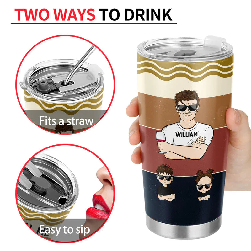 They Call Me Grandpa Dad - Father Gift - Personalized Custom Tumbler - Image 4
