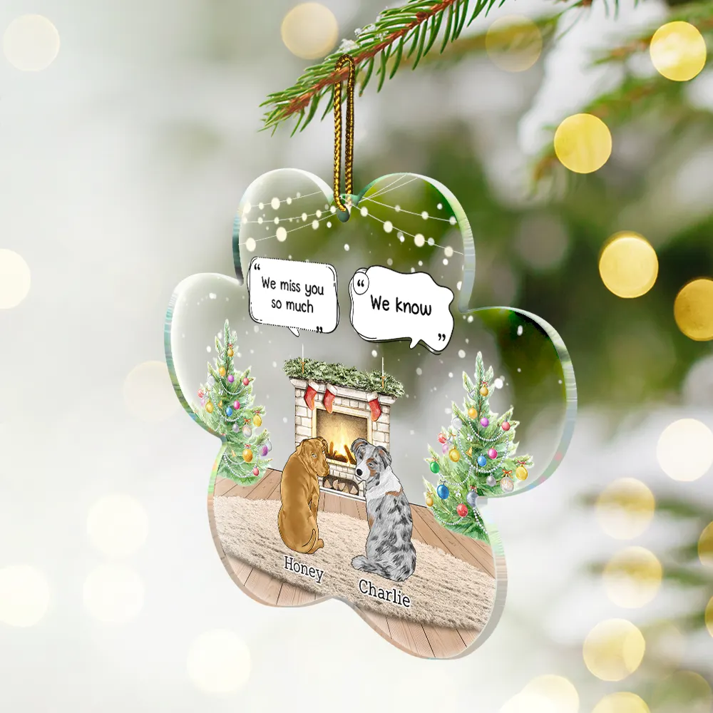 They Still Talk About You Cozy House - Personalized Custom Shaped Acrylic Ornament - Image 2