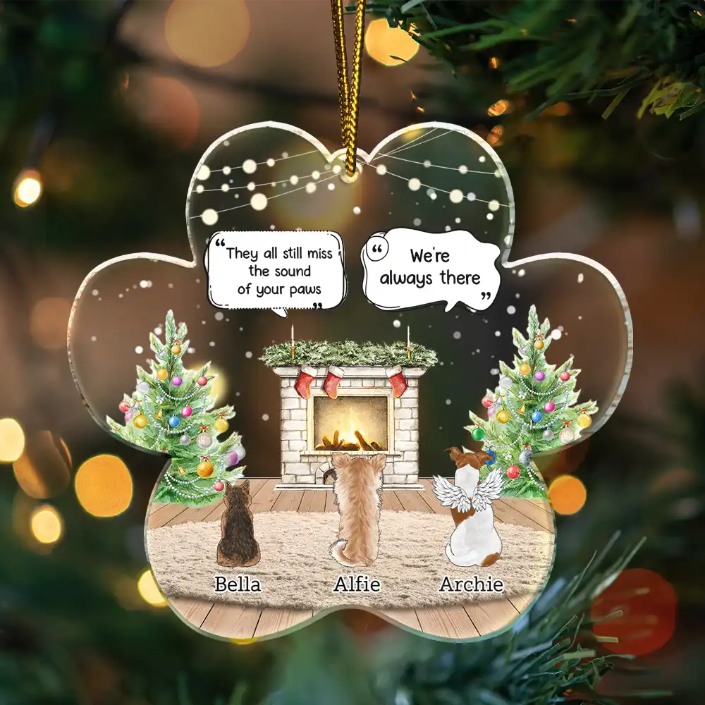 They Still Talk About You Cozy House - Personalized Custom Shaped Acrylic Ornament - Image 3
