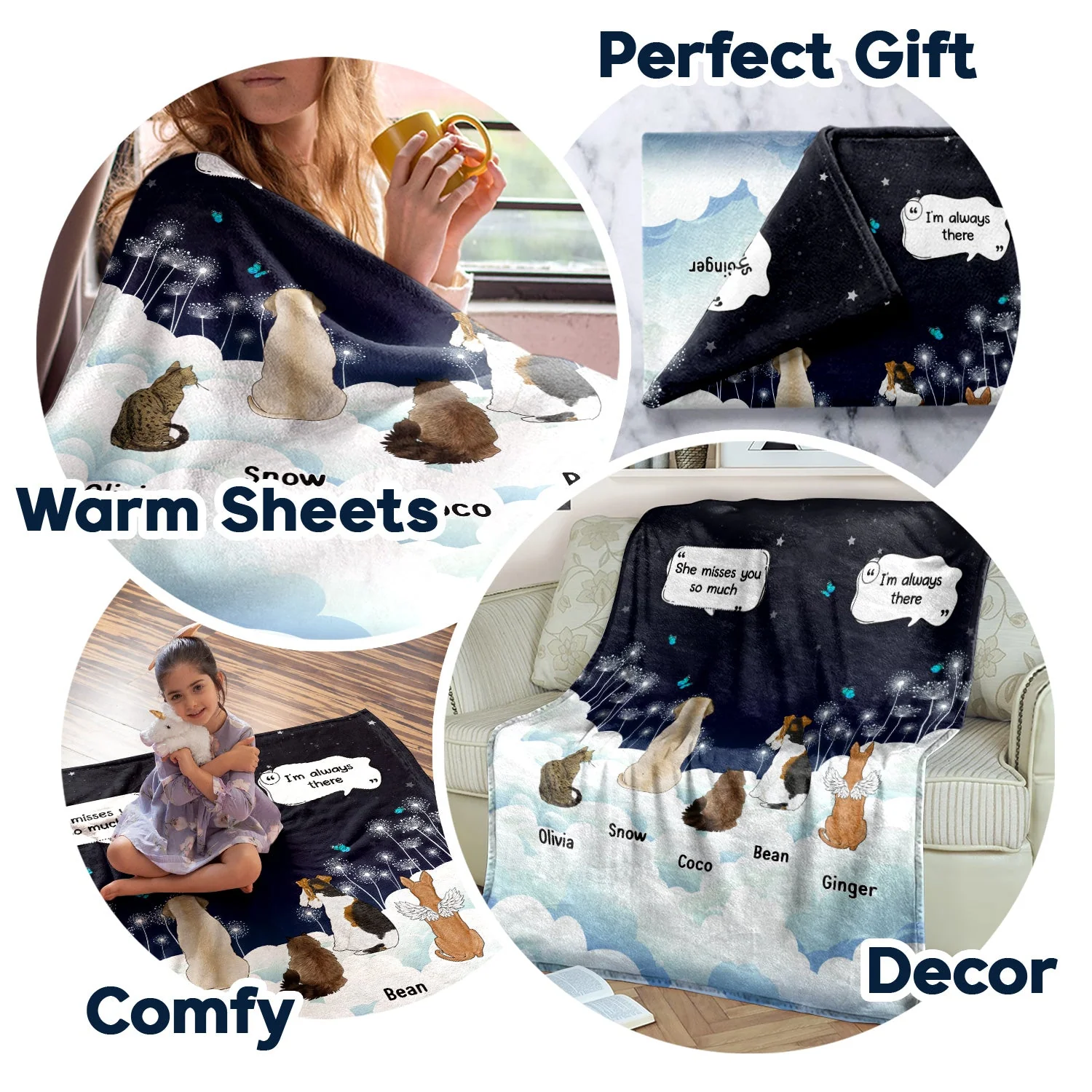 They Still Talk About You Dark - Gift For Pet Lovers - Personalized Fleece Blanket, Sherpa Blanket - Image 7