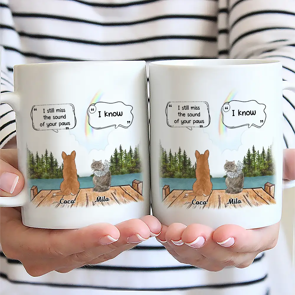 They Still Talk About You Loving Memorial Dog Cat - Personalized Mug - Image 2