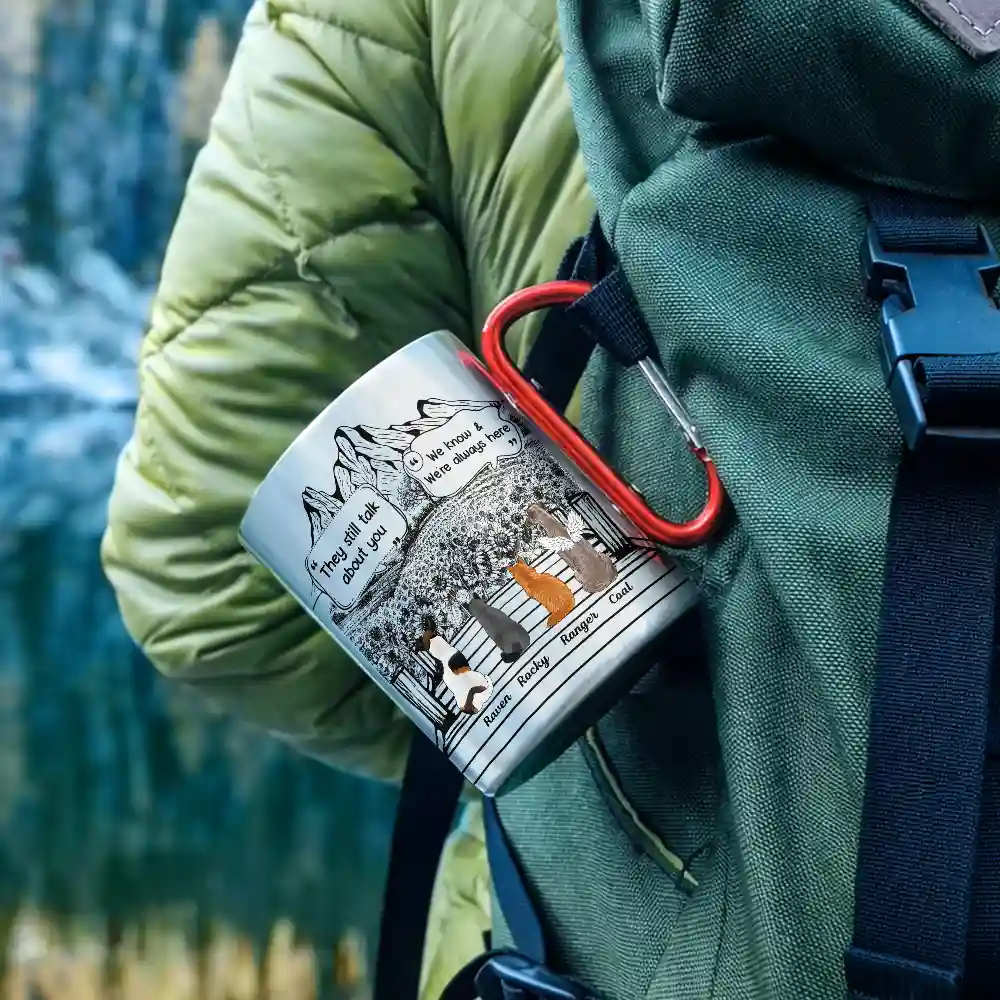 They Still Talk About You - Personalized Carabiner Mug - Image 2