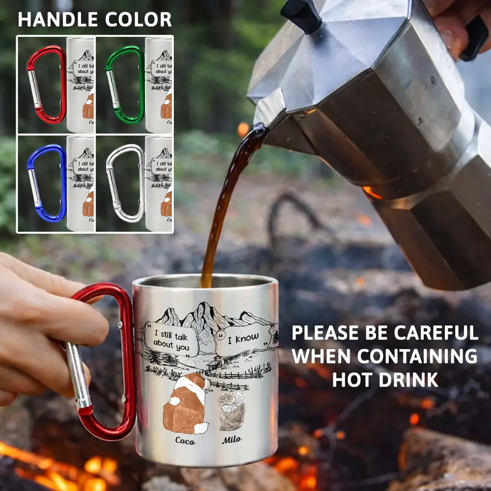They Still Talk About You - Personalized Carabiner Mug - Image 3