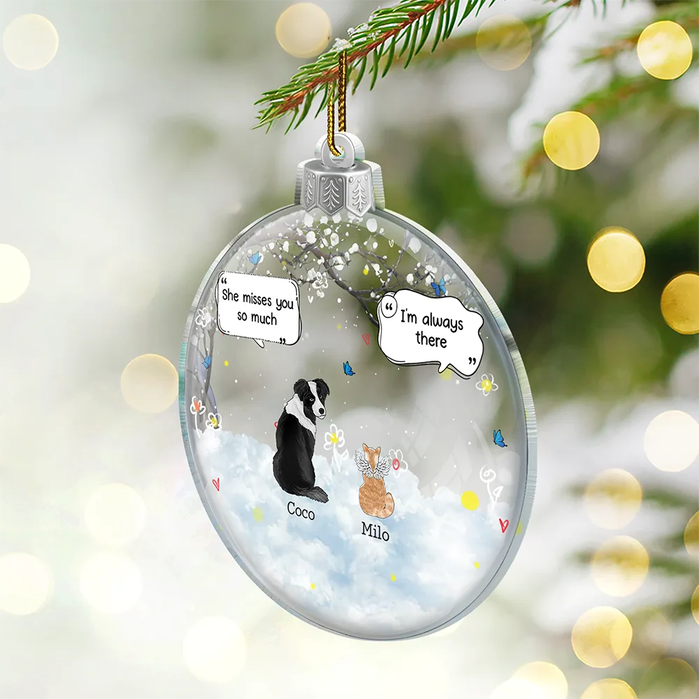 They Still Talk About You - Personalized Custom Shaped Acrylic Ornament - Image 2