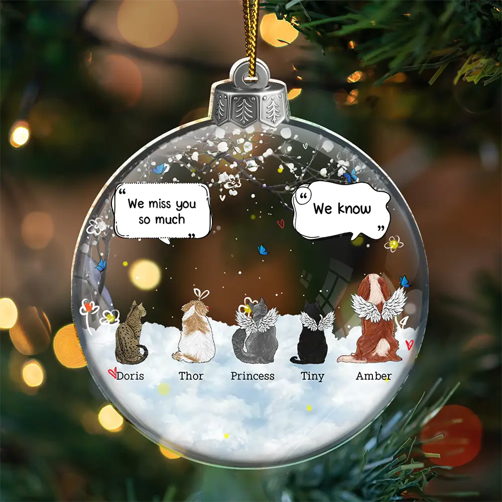 They Still Talk About You - Personalized Custom Shaped Acrylic Ornament - Image 3