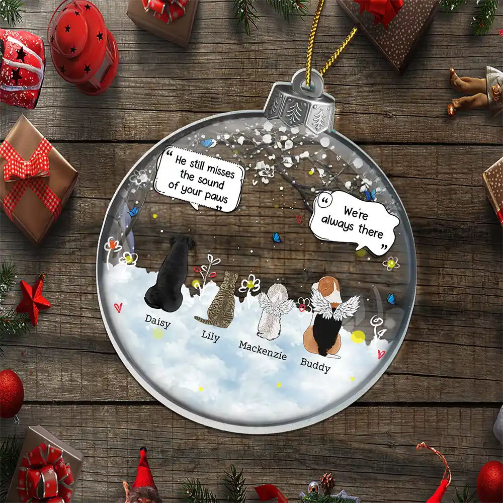 They Still Talk About You - Personalized Custom Shaped Acrylic Ornament - Image 5