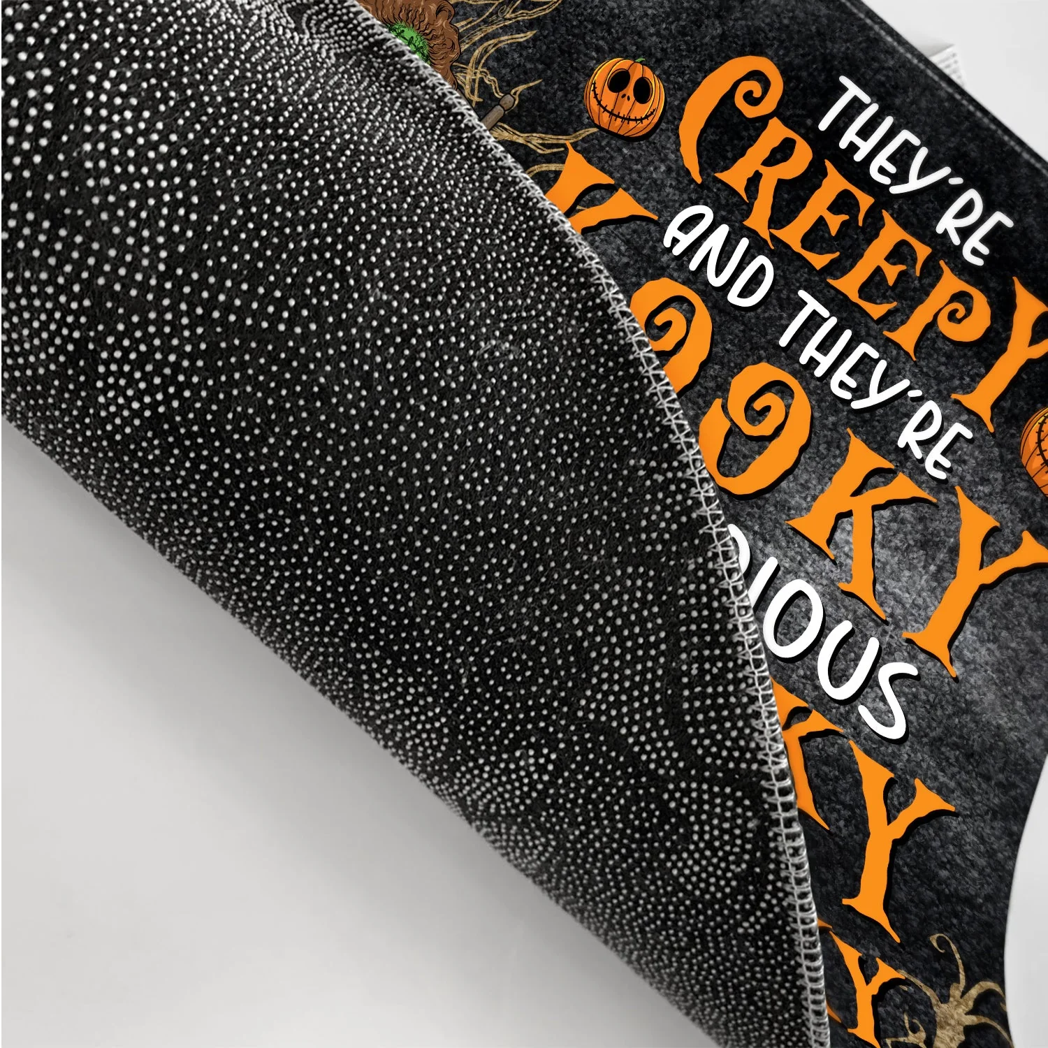 They're Creepy And They Kooky - Halloween Decoration For Family - Personalized Doormat - Image 3
