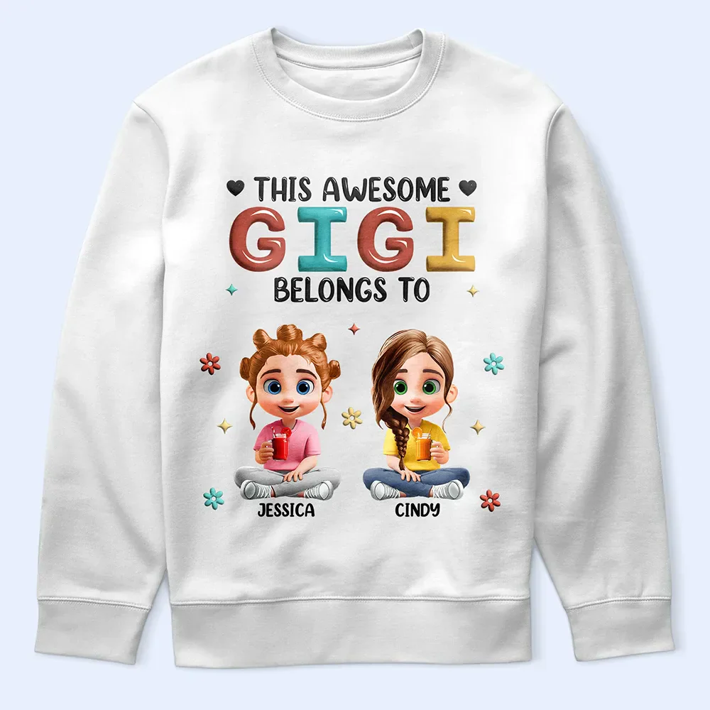 This Awesome Grandma Belongs To - Personalized T Shirt - Image 5